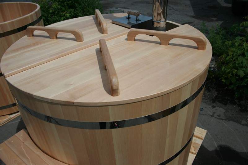 Круглая японская баня «Фурако» со встроенной дровяной печью на 6 человек, 1200x2000 мм (рис.5)